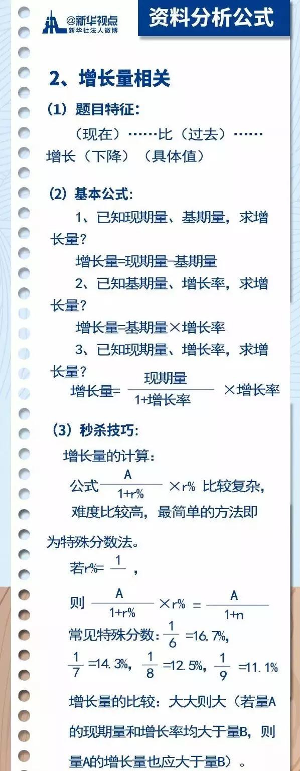 2020國(guó)考行測(cè)常用公式匯總，背完答題省時(shí)省力