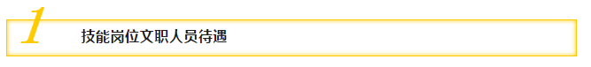 一、技能崗位文職人員待遇